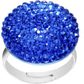 BodyCandy Blue Sparkler Round Adjustable Ring — main product shot