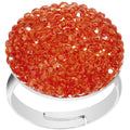 BodyCandy Orange Sparkler Round Adjustable Ring — main product shot
