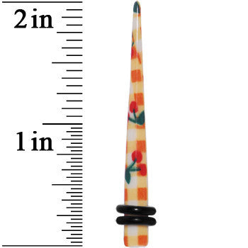 BodyCandy 4G Plaid Cherry Acrylic Taper — lifestyle context