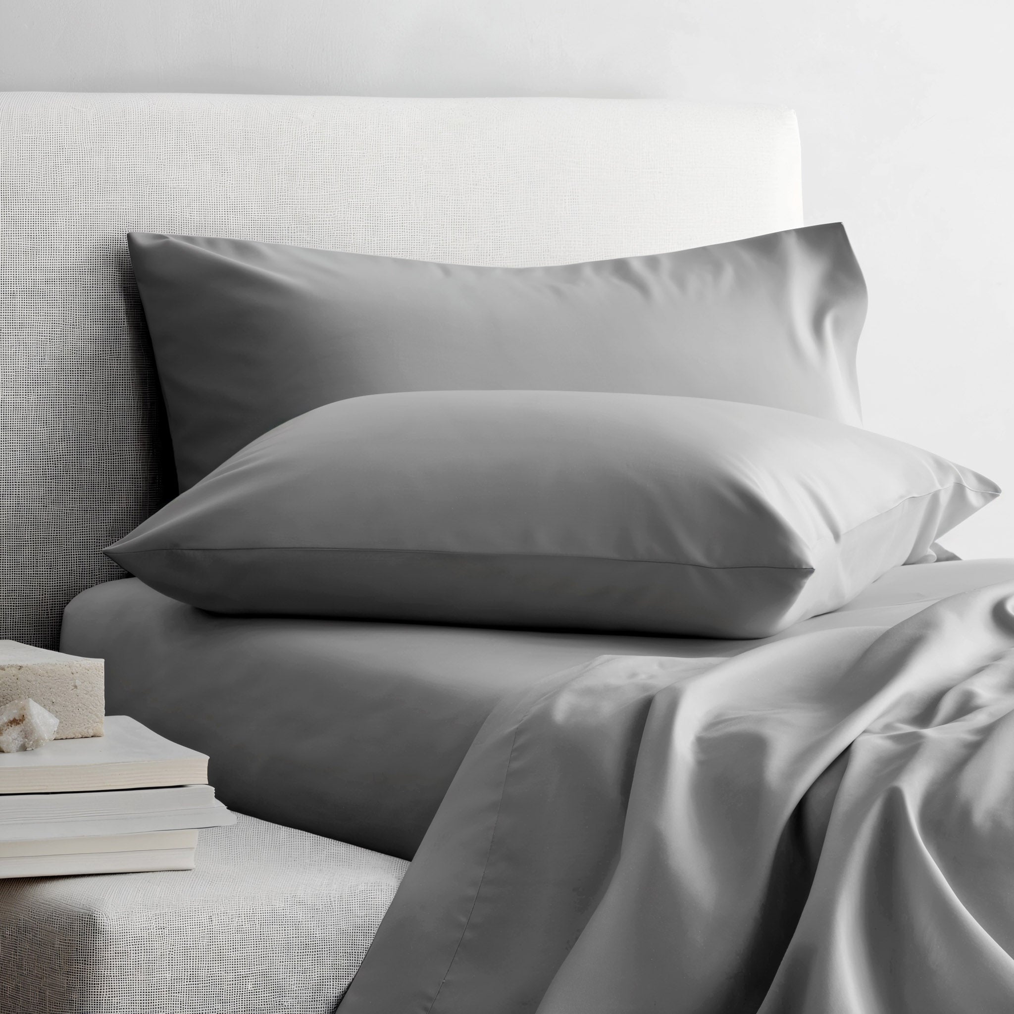 Italic Luxe Australian Sateen Sheet Set — in-use photo