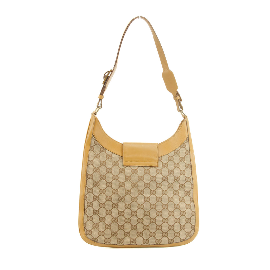 Bolt Boutique Gucci GG Canvas Beige One Shoulder Bag #3551 — detail close-up