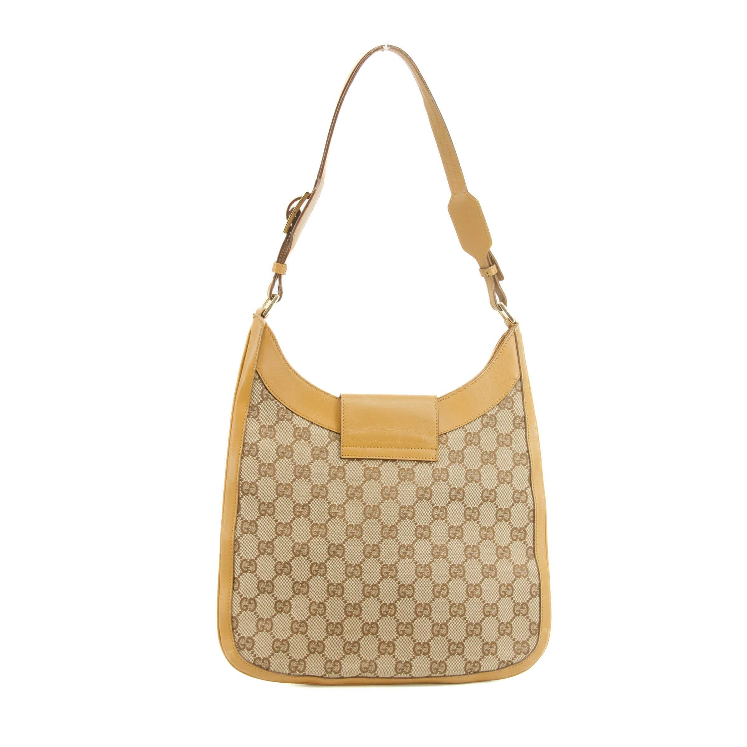 Bolt Boutique Gucci GG Canvas Beige One Shoulder Bag #3551 — detail close-up