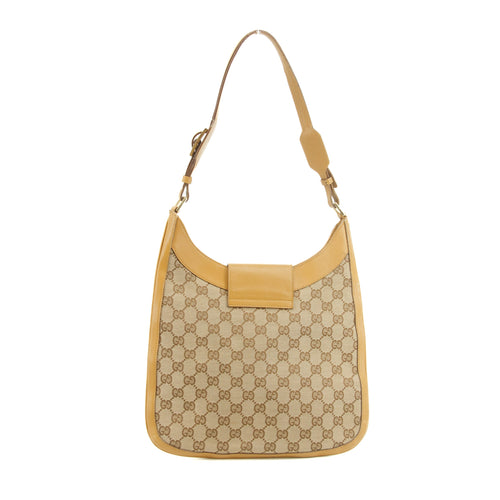 Bolt Boutique Gucci GG Canvas Beige One Shoulder Bag #3551 — detail close-up