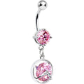 BodyCandy Pink Gem Faceted Beauty Belly Ring — main product shot