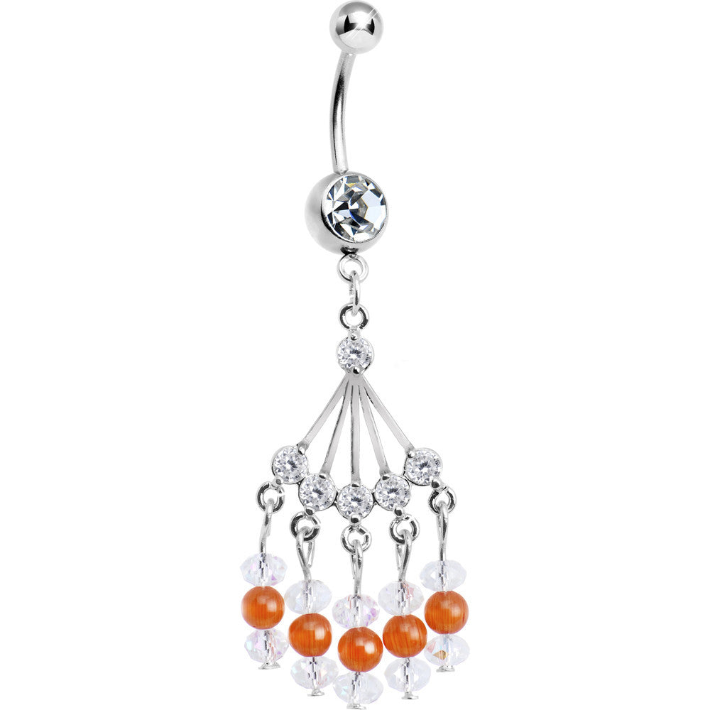 BodyCandy Clear Gem Natasha Chandelier Belly Ring — main product shot
