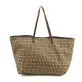 Bolt Boutique Fendi FF Zucchino Patter Beige Shoulder Bag  #3579 — main product shot