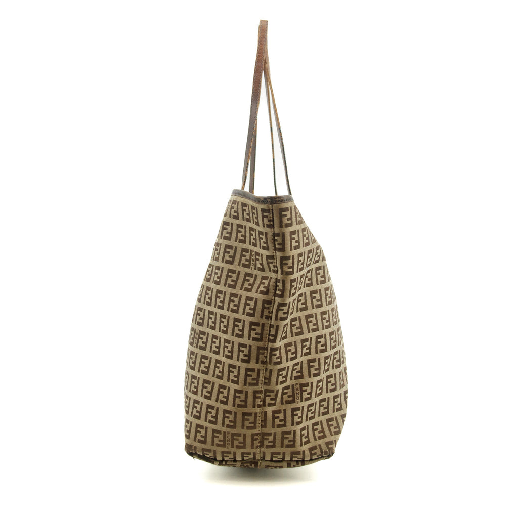 Bolt Boutique Fendi FF Zucchino Patter Beige Shoulder Bag  #3579 — lifestyle context