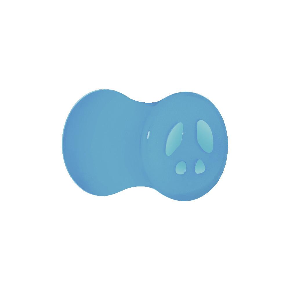BodyCandy Acrylic Neon Blue Peace Sign Tunnel Plug 2G to 20mm — alternative angle