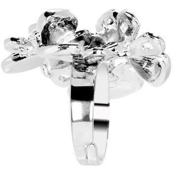 BodyCandy Beautiful Jeweled Cluster Butterfly Adjustable Ring — lifestyle context