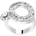 BodyCandy Clear Jeweled Circular Adjustable Ring — main product shot