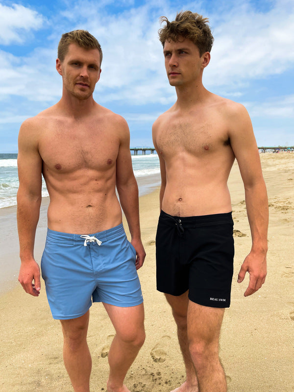 Beau Swim Laguna Shorts - Blue — lifestyle context