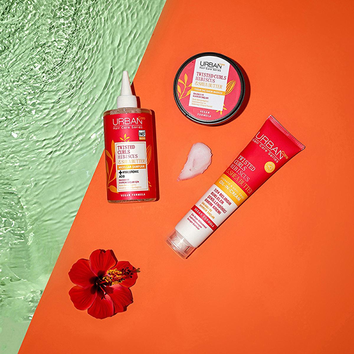 Urban Care Sulfate-Free Micellar Shampoo for Curly Hair - Gentle, Moisturizing, and Frizz-Reducing with Hibiscus & Shea Butter