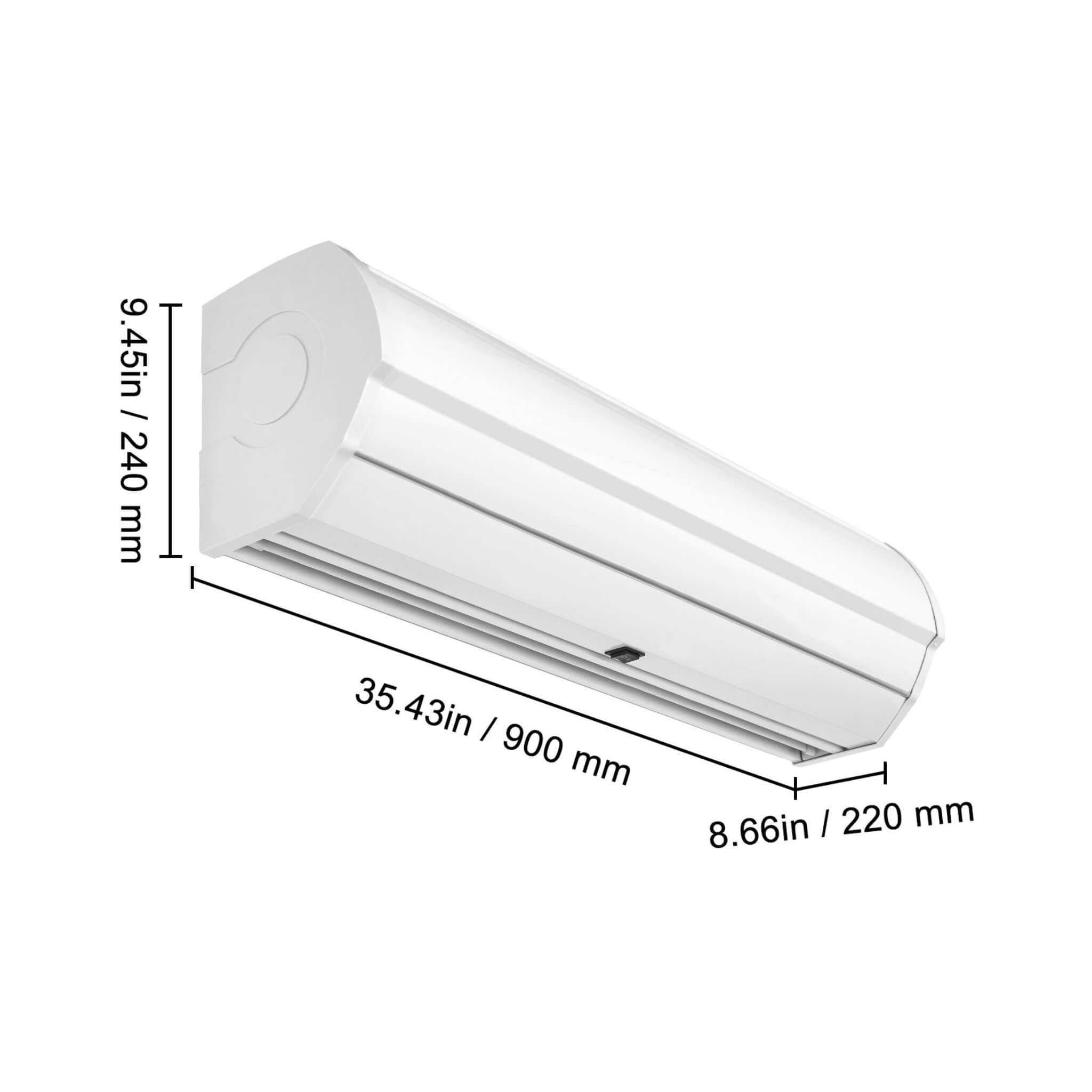 36-Inch 110V Commercial 2-Speed 900CFM Indoor Wall-Mounted Air Curtain (SAK63471) – SAKSBY WHOLESALE, view 11