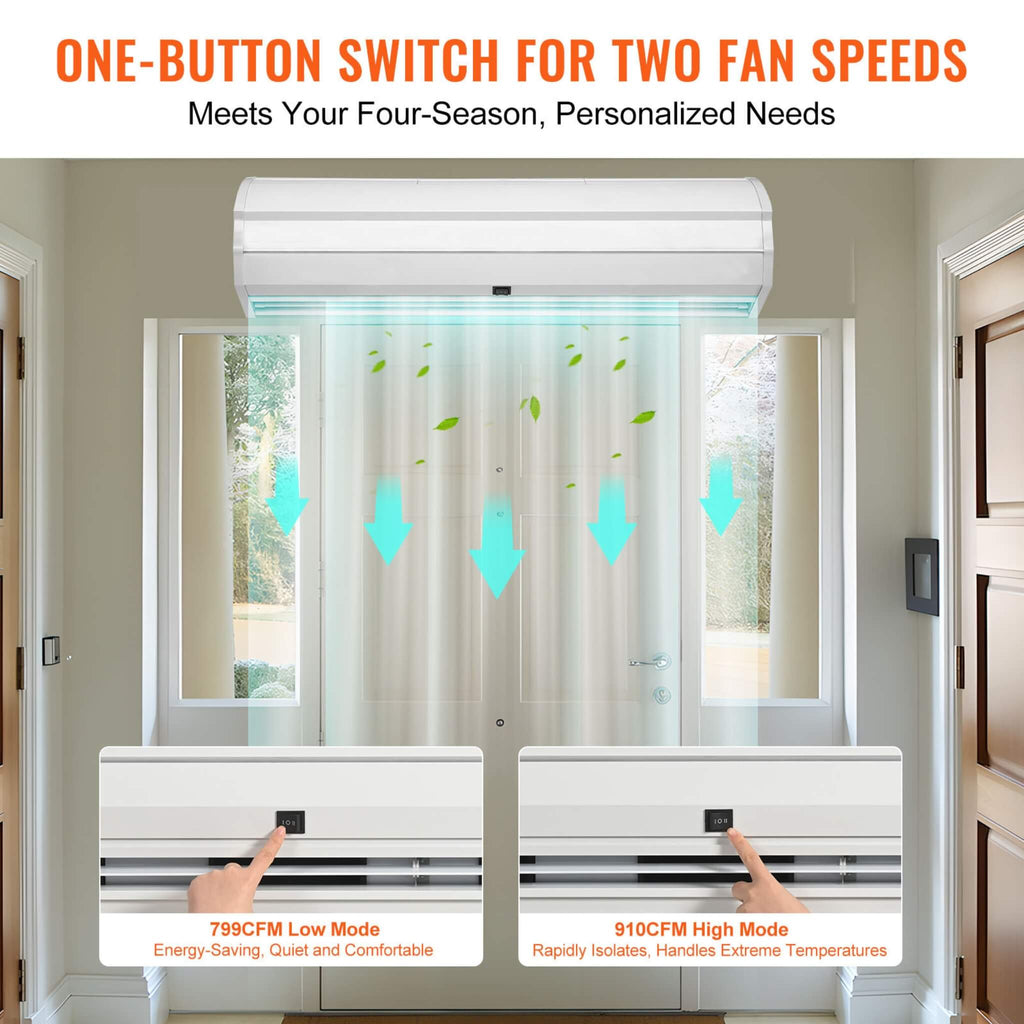 36-Inch 110V Commercial 2-Speed 900CFM Indoor Wall-Mounted Air Curtain (SAK63471) – SAKSBY WHOLESALE, view 5