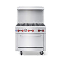 36-Inch Commercial 210K BTU 6-Burner Stainless Steel Freestanding Gas Range (SAK85603) – SAKSBY WHOLESALE