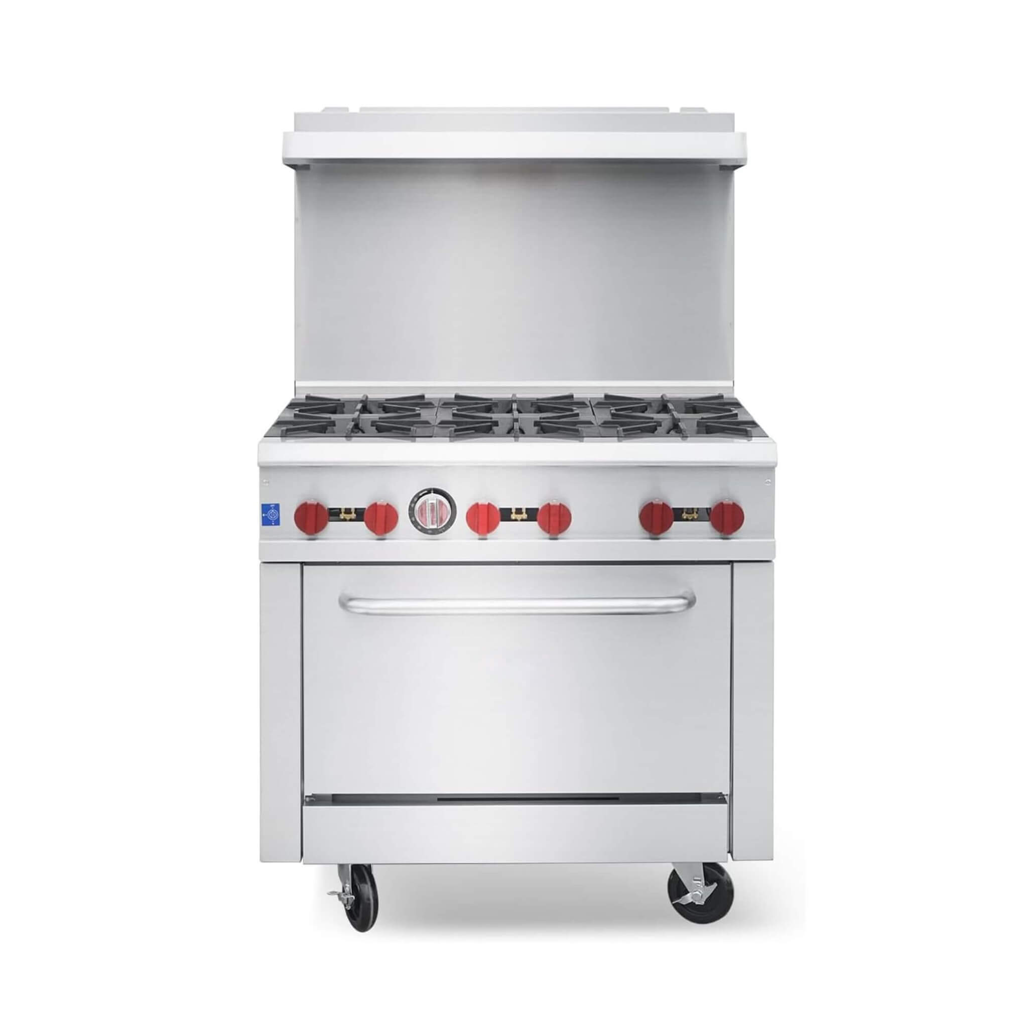36-Inch Commercial 210K BTU 6-Burner Stainless Steel Freestanding Gas Range (SAK85603) – SAKSBY WHOLESALE