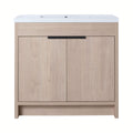 Nuvia 36-Inch Freestanding Bathroom Vanity With White Resin Sink (SAK39274) – SAKSBY WHOLESALE