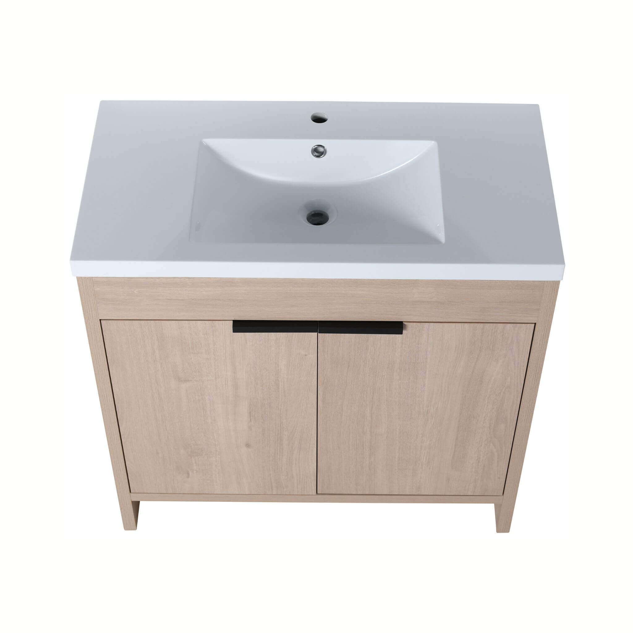 Nuvia 36-Inch Freestanding Bathroom Vanity With White Resin Sink (SAK39274) – SAKSBY WHOLESALE, view 5