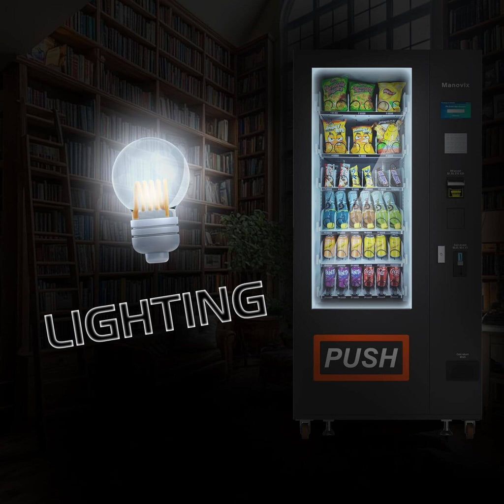 36-Slot Commercial Refrigerated Snack Drink Vending Machine With Bill And Coin Acceptor (SAK67318) – SAKSBY WHOLESALE, view 7