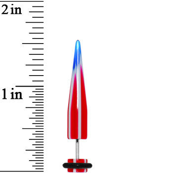 BodyCandy Patriotic Star Fake Taper Ear Plug — side view