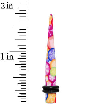 BodyCandy 4G Groovy Retro Flower Acrylic Taper — lifestyle context