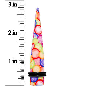 BodyCandy 00G Groovy Retro Flower Acrylic Taper — lifestyle context