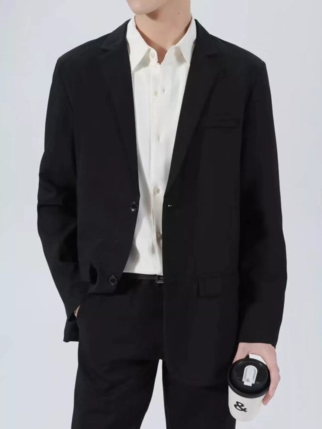Men's Plus Size Classic Fit Two-Button Blazer