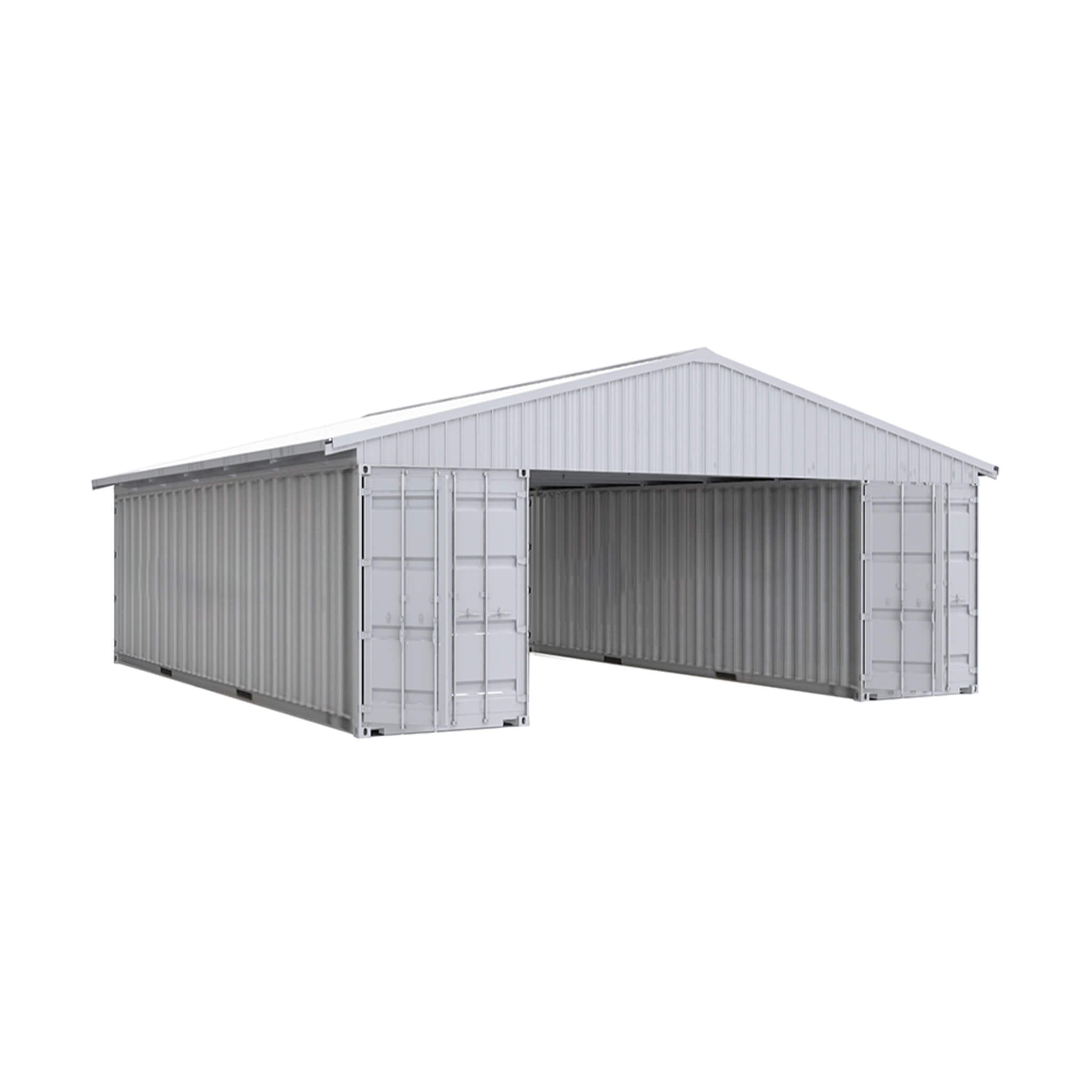 [36X40FT] Alora Heavy-Duty Weather-Resistant Galvanized Steel Container Roof Kit [No Containers] (SAK37491) – SAKSBY WHOLESAL