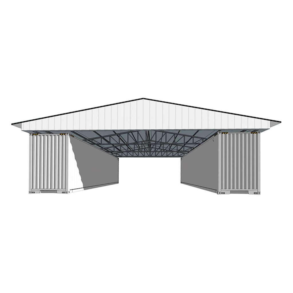 [36X40FT] Alora Heavy-Duty Weather-Resistant Galvanized Steel Container Roof Kit [No Containers] (SAK37491) – SAKSBY WHOLESAL