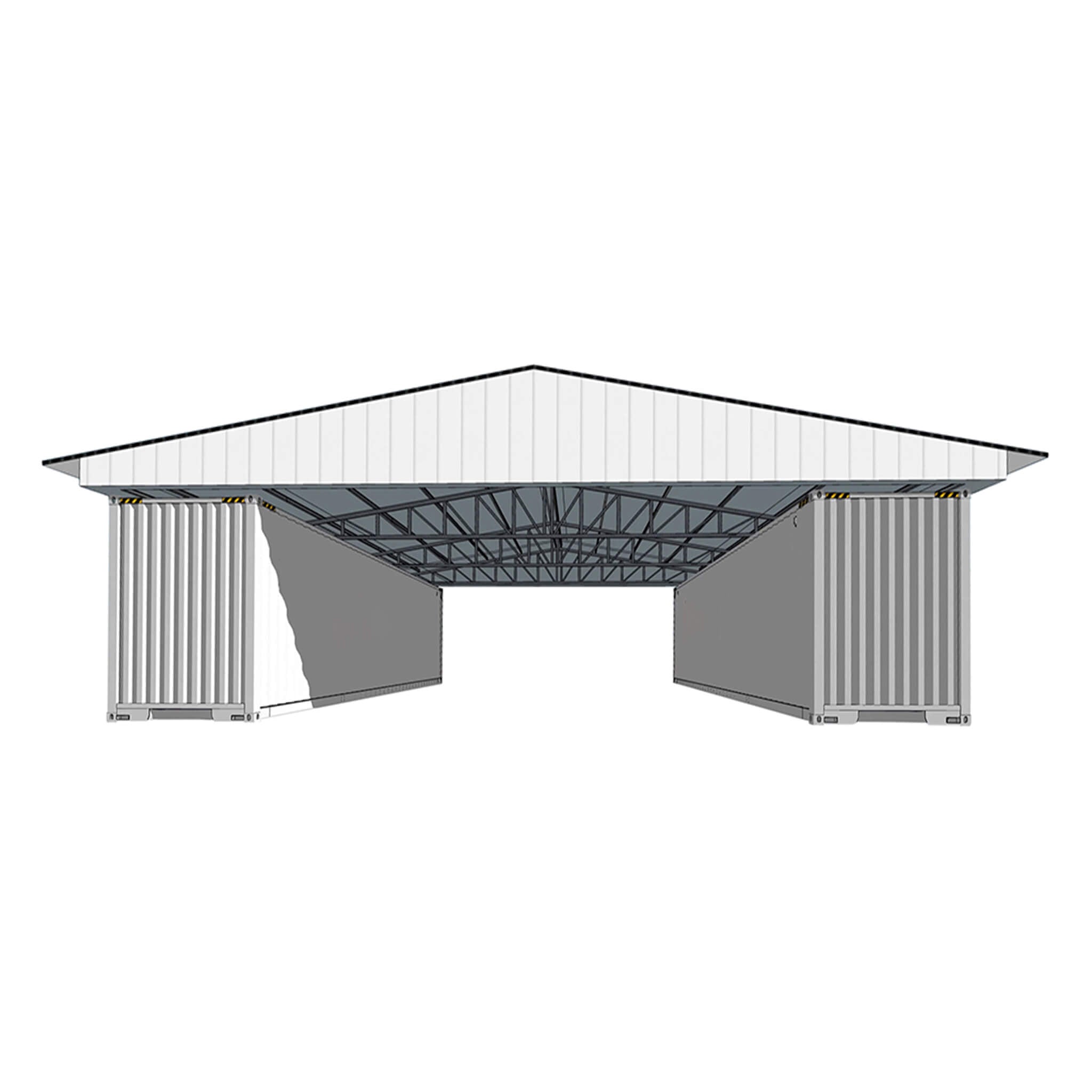 [36X40FT] Alora Heavy-Duty Weather-Resistant Galvanized Steel Container Roof Kit [No Containers] (SAK37491) – SAKSBY WHOLESAL