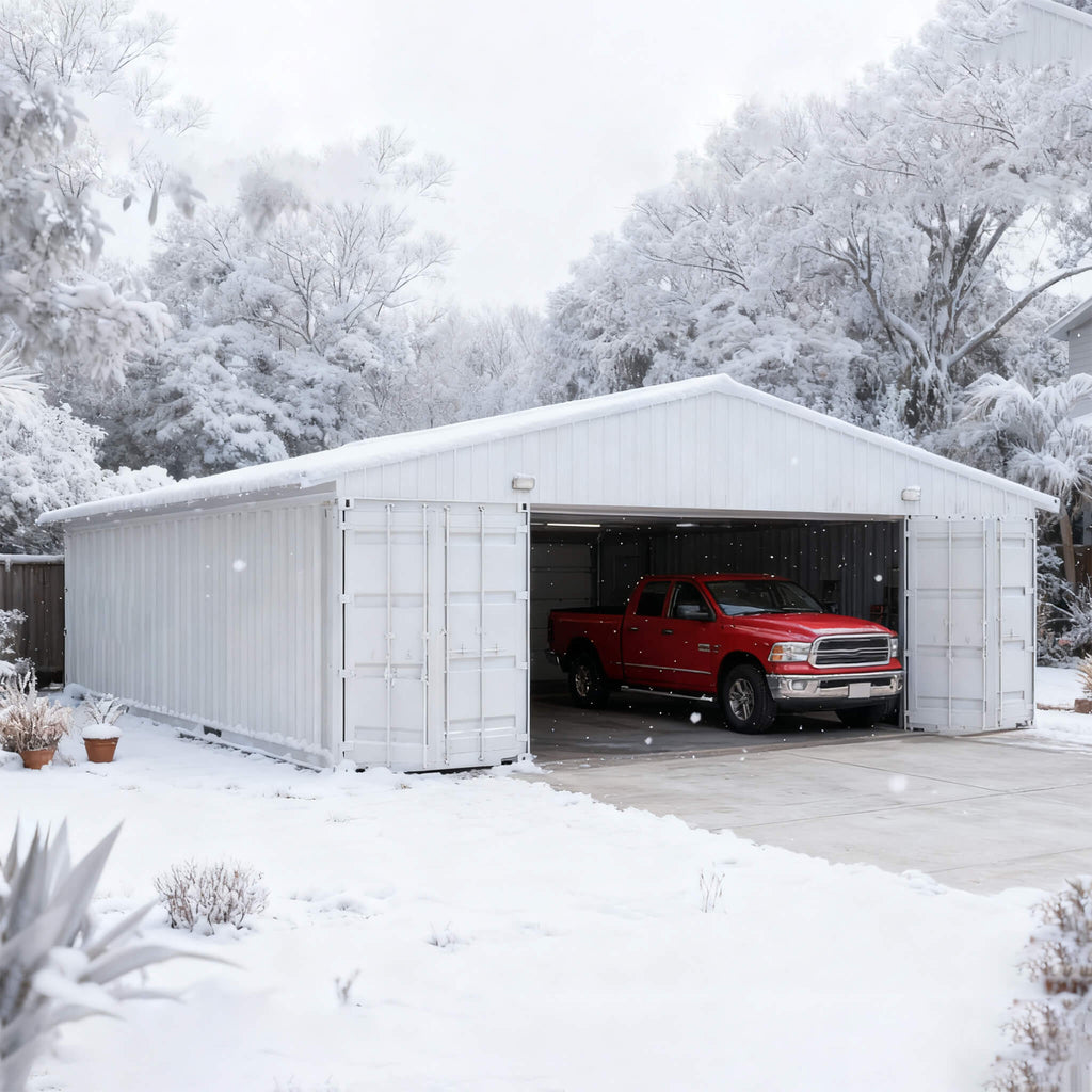 [36X40FT] Alora Heavy-Duty Weather-Resistant Galvanized Steel Container Roof Kit [No Containers] (SAK37491) – SAKSBY WHOLESAL