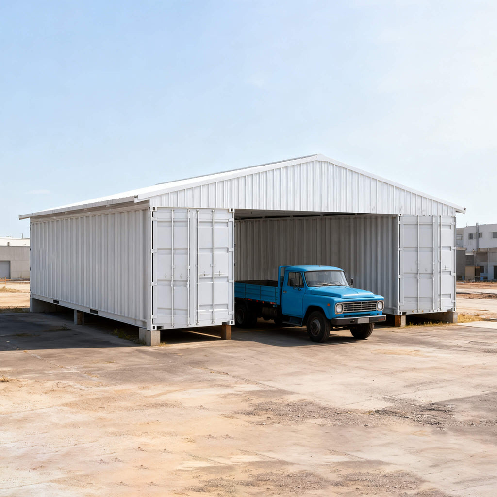[36X40FT] Alora Heavy-Duty Weather-Resistant Galvanized Steel Container Roof Kit [No Containers] (SAK37491) – SAKSBY WHOLESAL