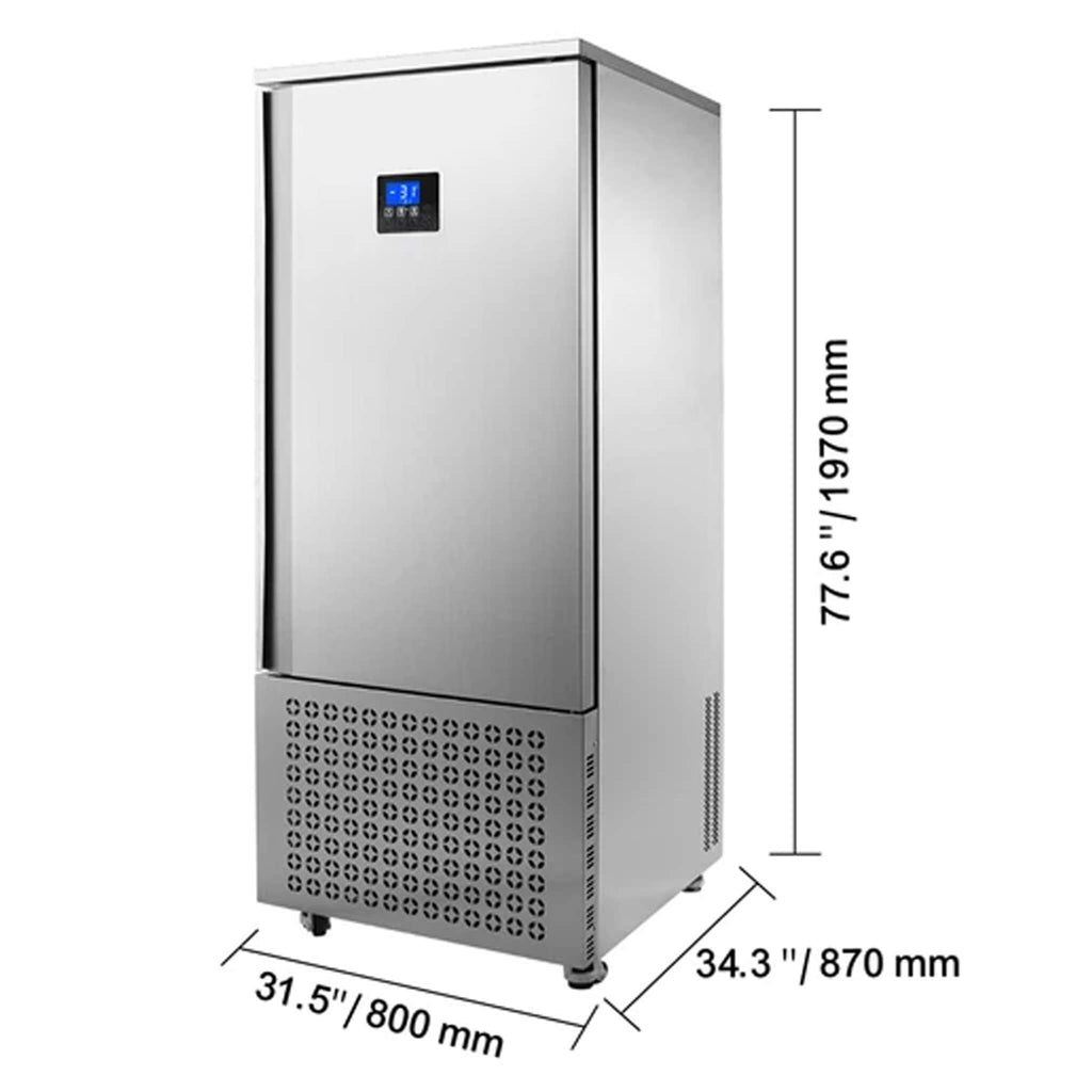 370L Commercial Freestanding Blast Freezer With 15 Trays For Chilling Seafood & Gelato (SAK98170) – SAKSBY WHOLESALE, view 12