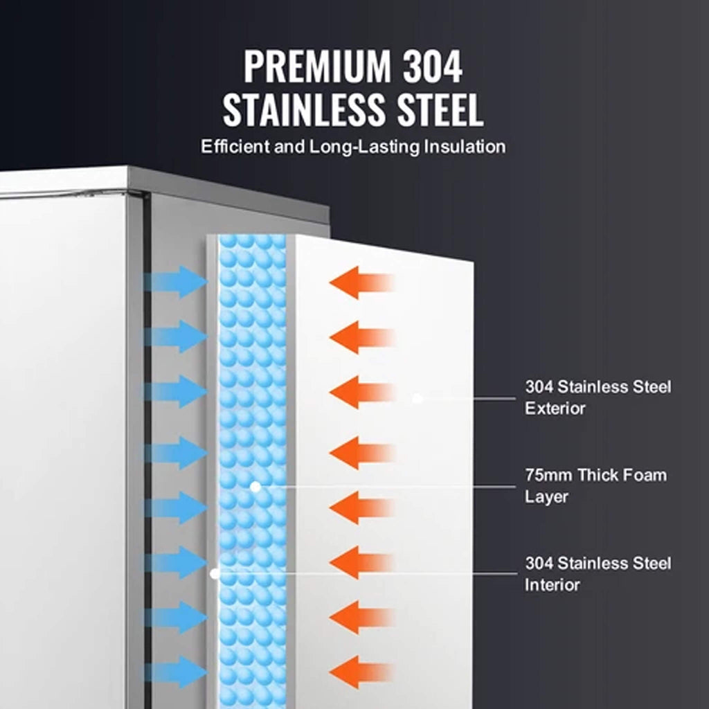 370L Commercial Freestanding Blast Freezer With 15 Trays For Chilling Seafood & Gelato (SAK98170) – SAKSBY WHOLESALE, view 9