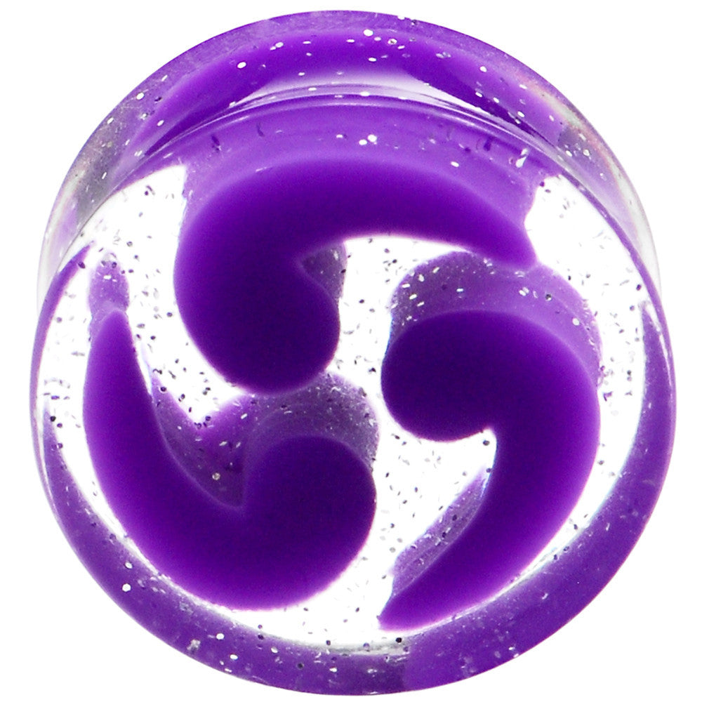 BodyCandy 20mm Purple Quotation Symbol Saddle Plug — main product shot