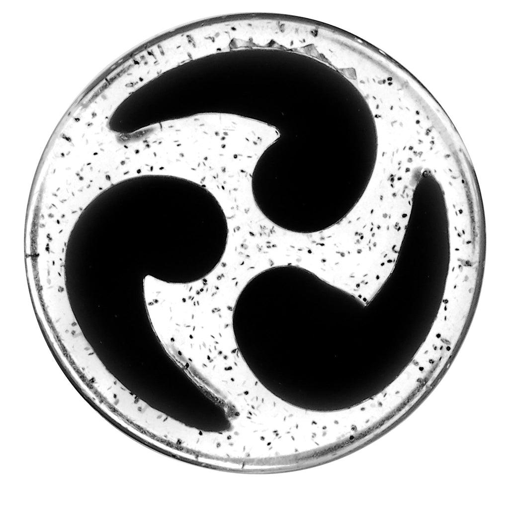 BodyCandy 18mm Black Quotation Symbol Saddle Plug — detail close-up