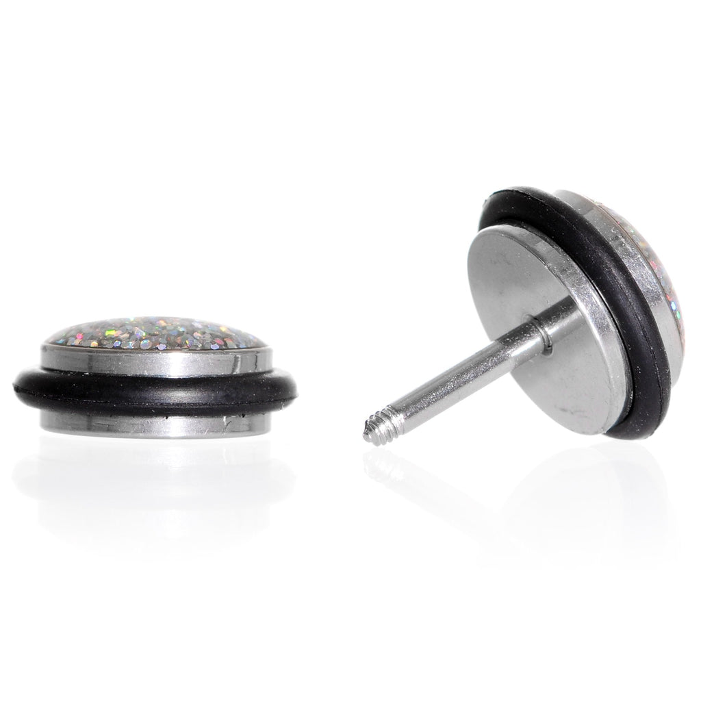 BodyCandy Aurora Super Glitter Luxe Cheater Plug Set — back view