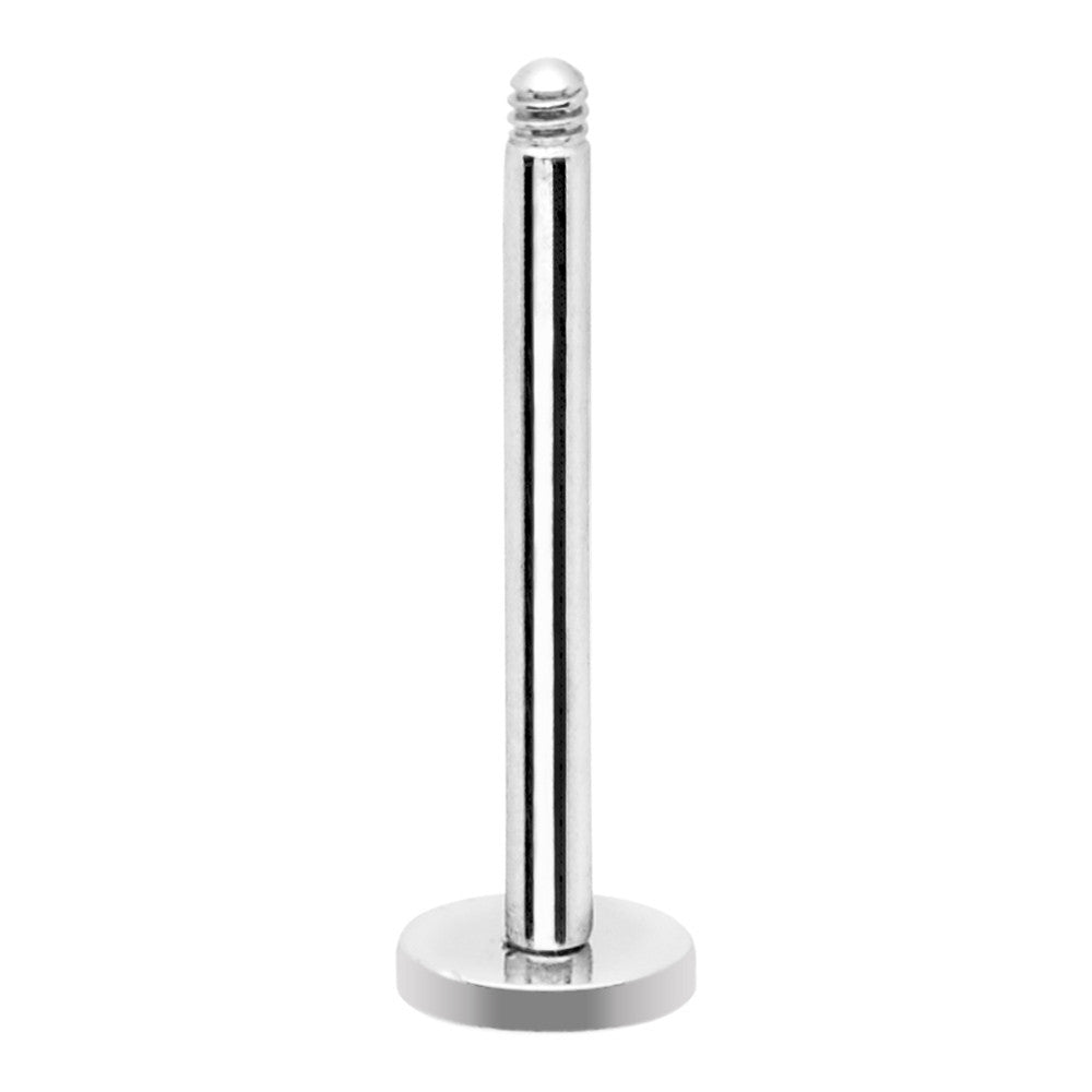 BodyCandy 16G 7/16 Surgical Steel Labret Monroe Replacement Post — main product shot