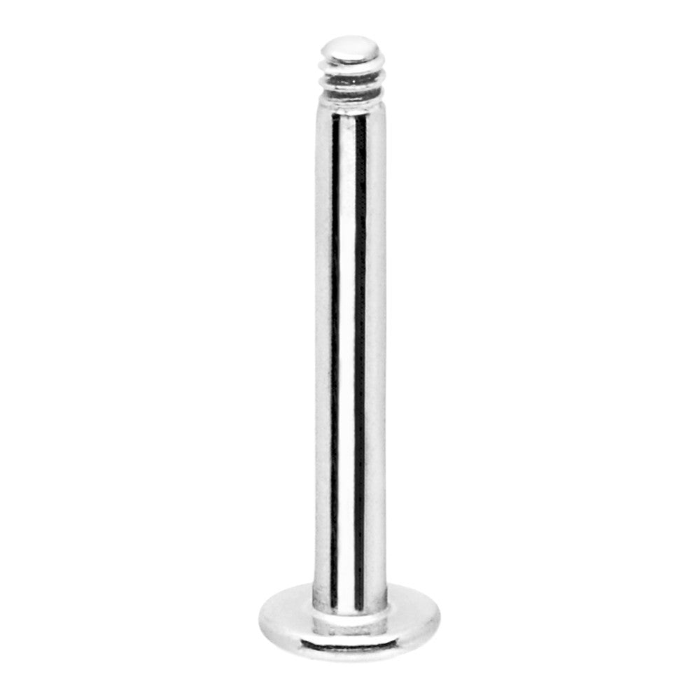 BodyCandy 14G 7/16 Surgical Steel Labret Monroe Replacement Post — main product shot
