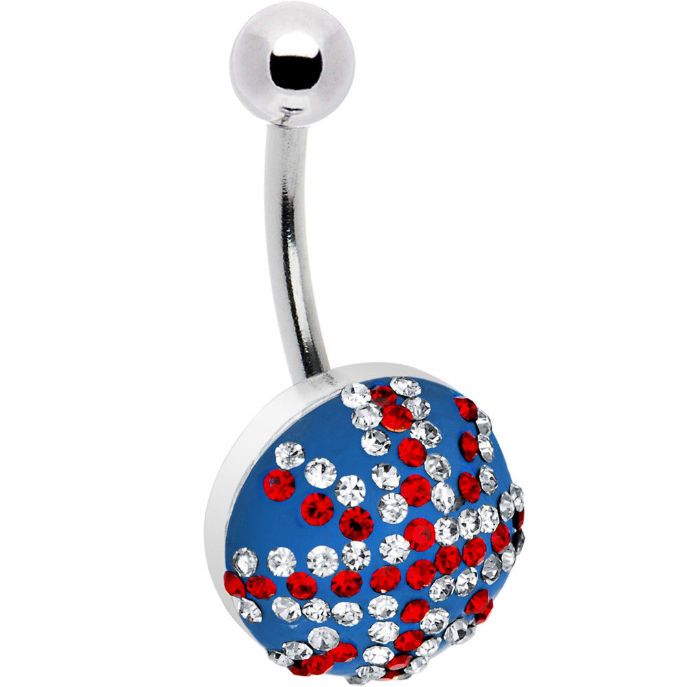 BodyCandy Crystal British Flag Belly Ring — main product shot