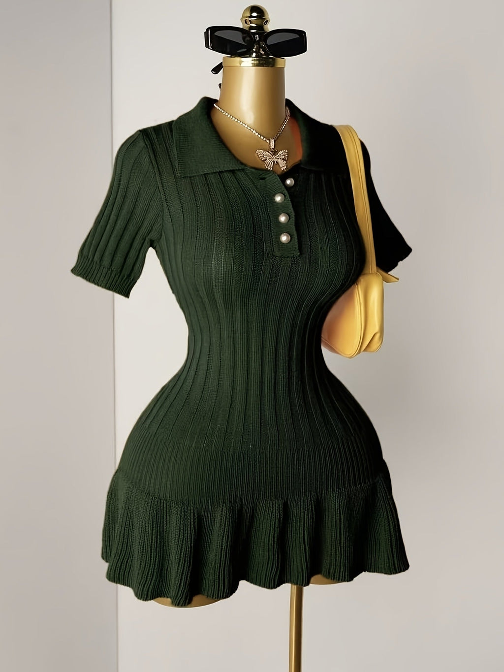 MyClosetAid Short Sleeve Sweater Dress — side view
