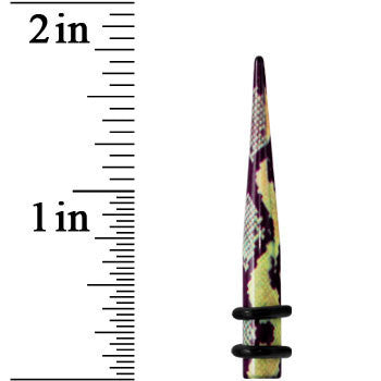 BodyCandy 4G Green Snake Skin Acrylic Taper — lifestyle context