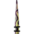 BodyCandy 4G Green Snake Skin Acrylic Taper — main product shot