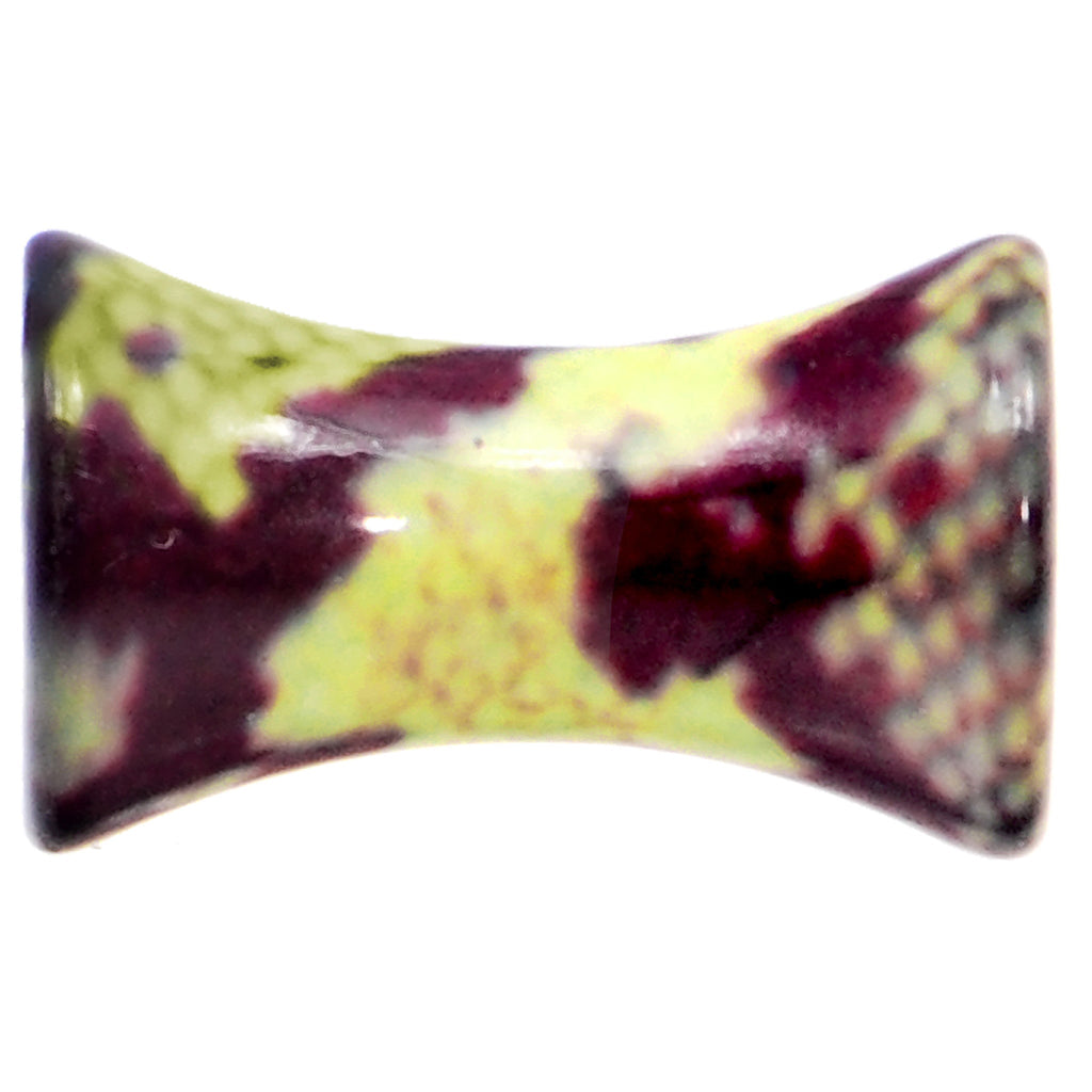 BodyCandy 6G Green Snake Skin Acrylic Saddle Plug — lifestyle context