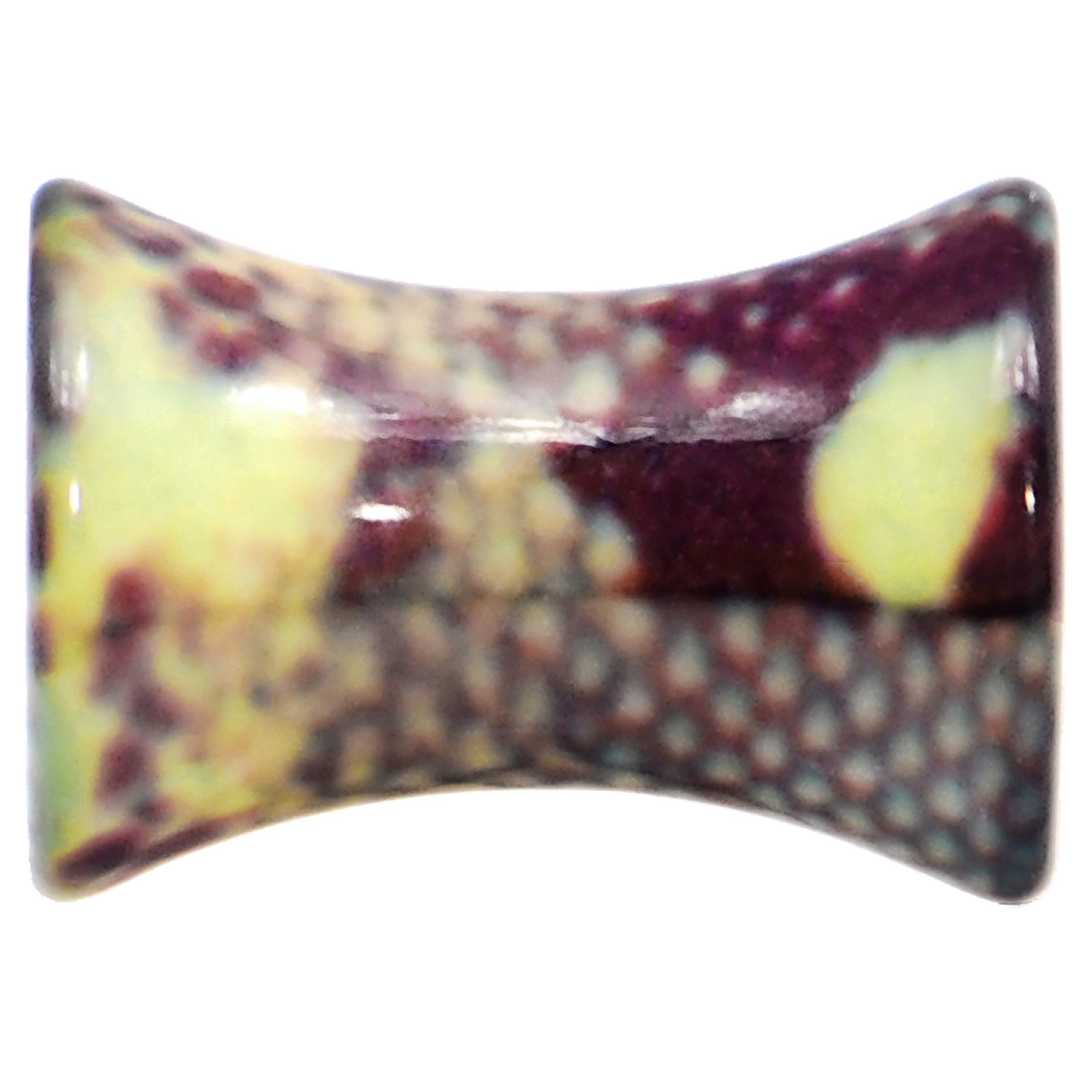 BodyCandy 4G Green Snake Skin Acrylic Saddle Plug — lifestyle context