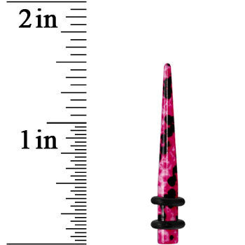 BodyCandy 6G Pink Snake Skin Acrylic Taper — lifestyle context