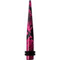 BodyCandy 4G Pink Snake Skin Acrylic Taper — main product shot