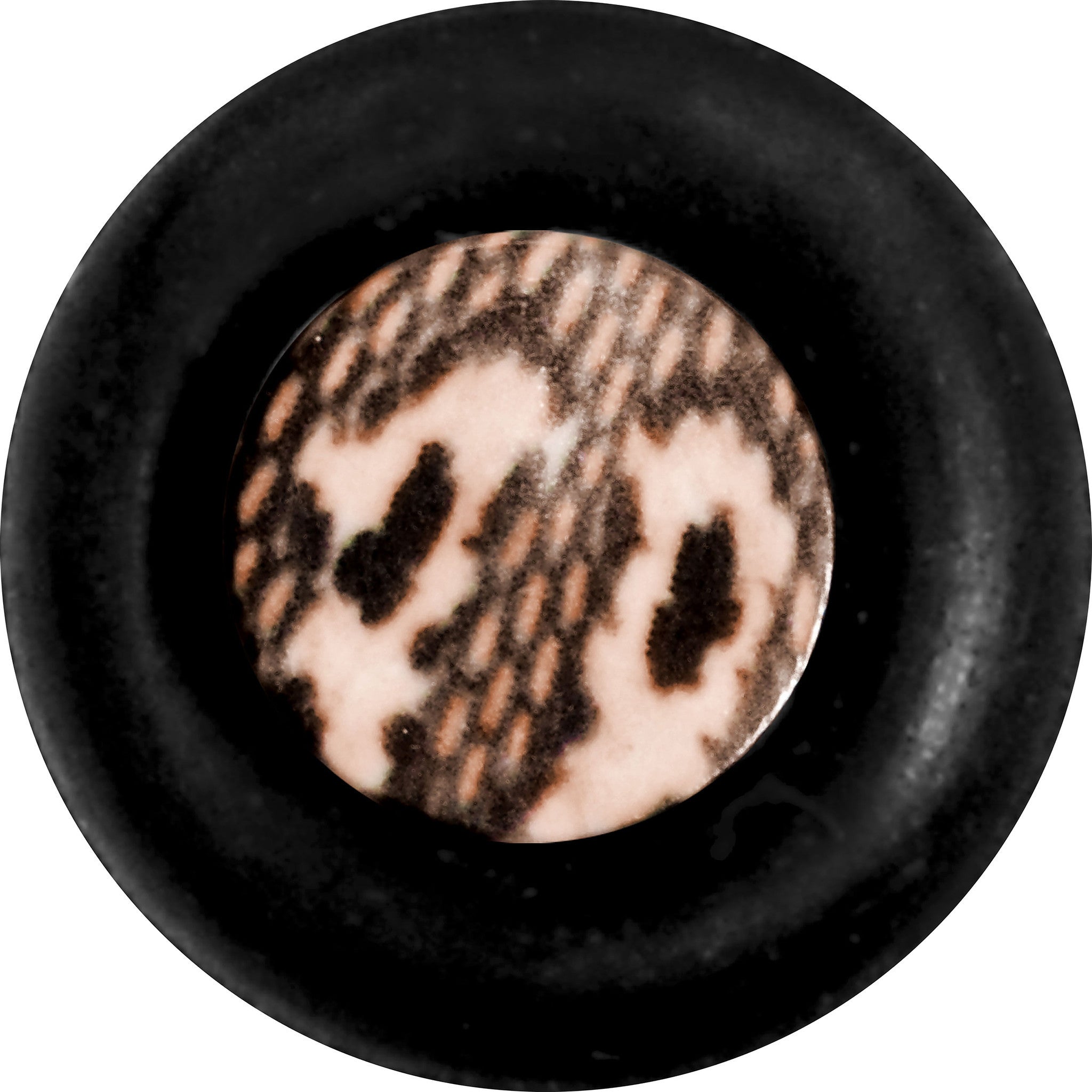 BodyCandy 8G Blushing Snake Skin Acrylic Taper — detail close-up