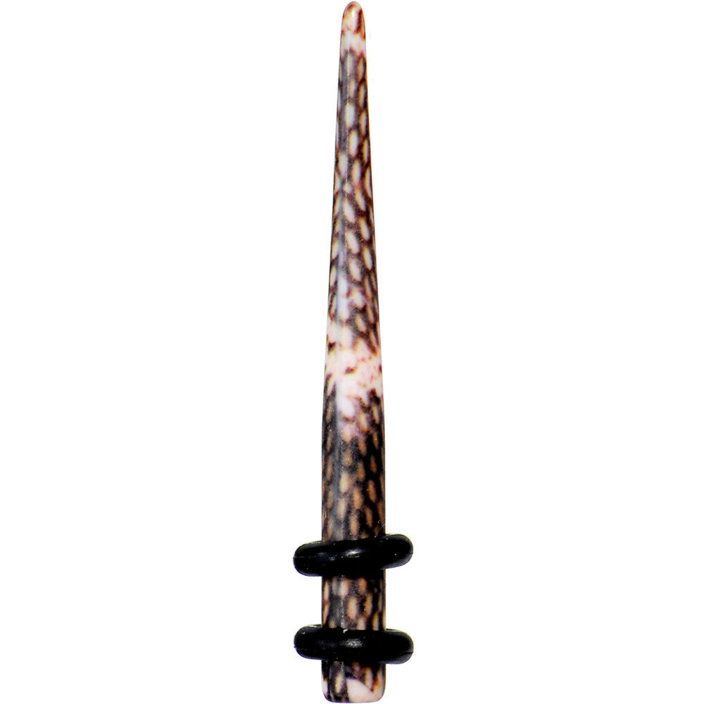 BodyCandy 8G Blushing Snake Skin Acrylic Taper — main product shot