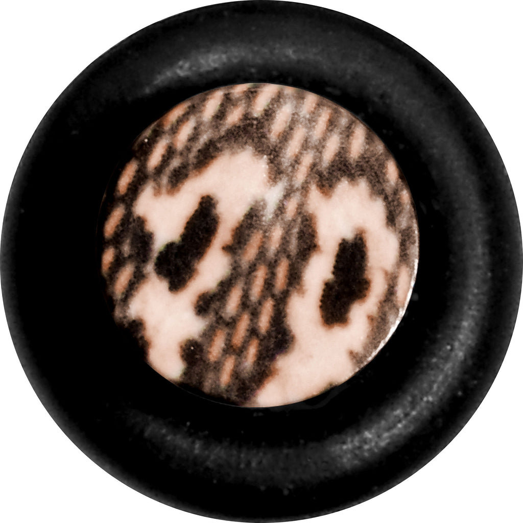 BodyCandy 6G Blushing Snake Skin Acrylic Taper — detail close-up